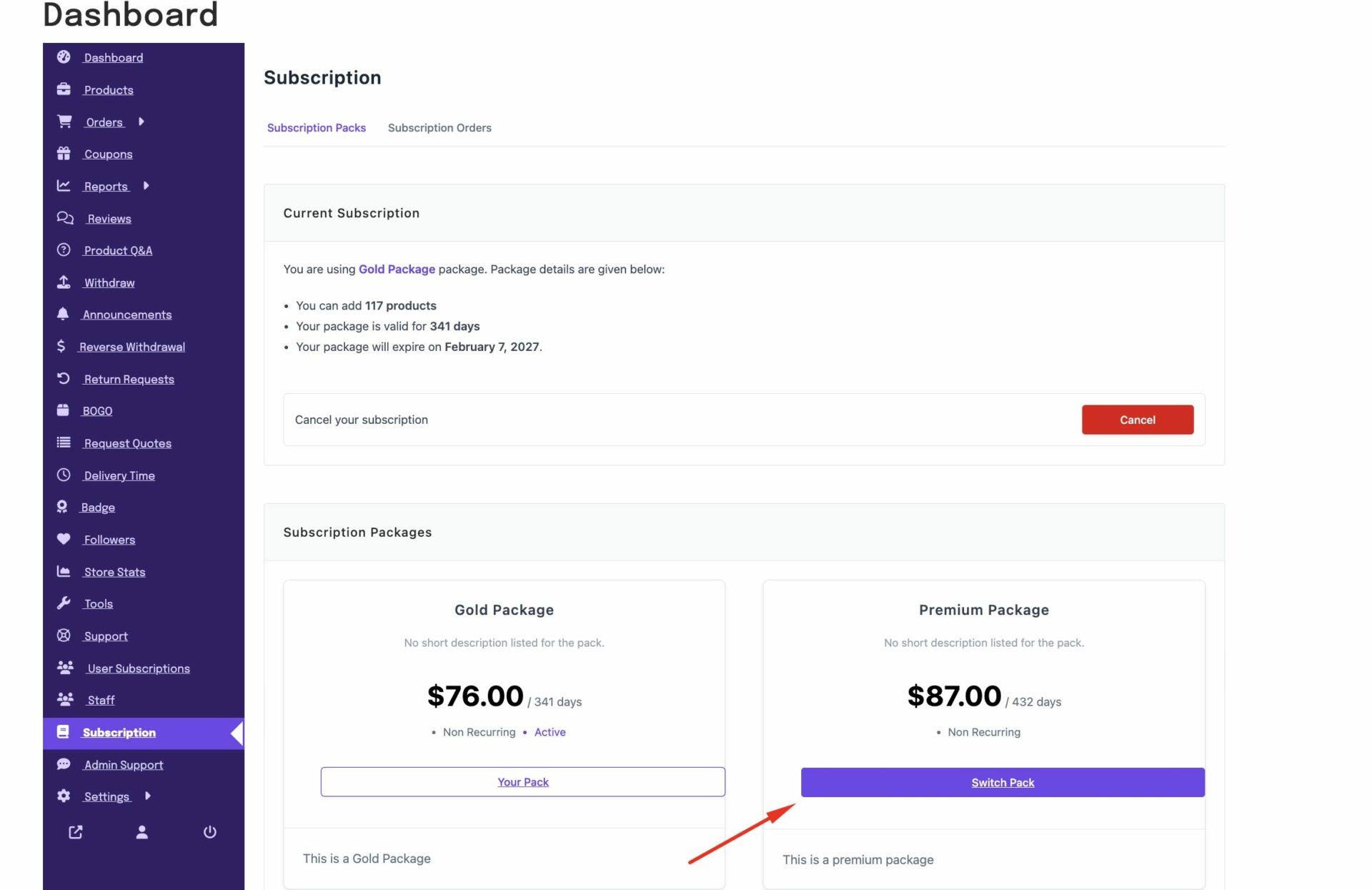 This is a screenshot of switch pack