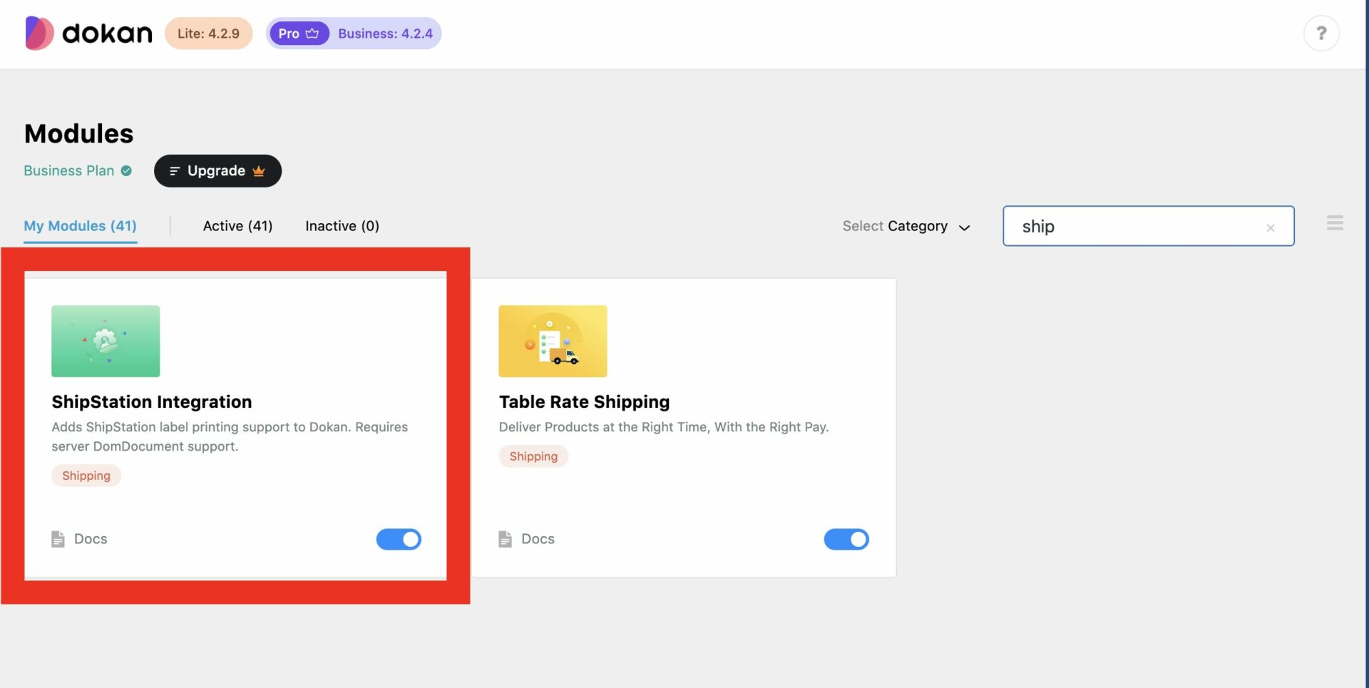 this is a screenshot of the ShipStation Module
