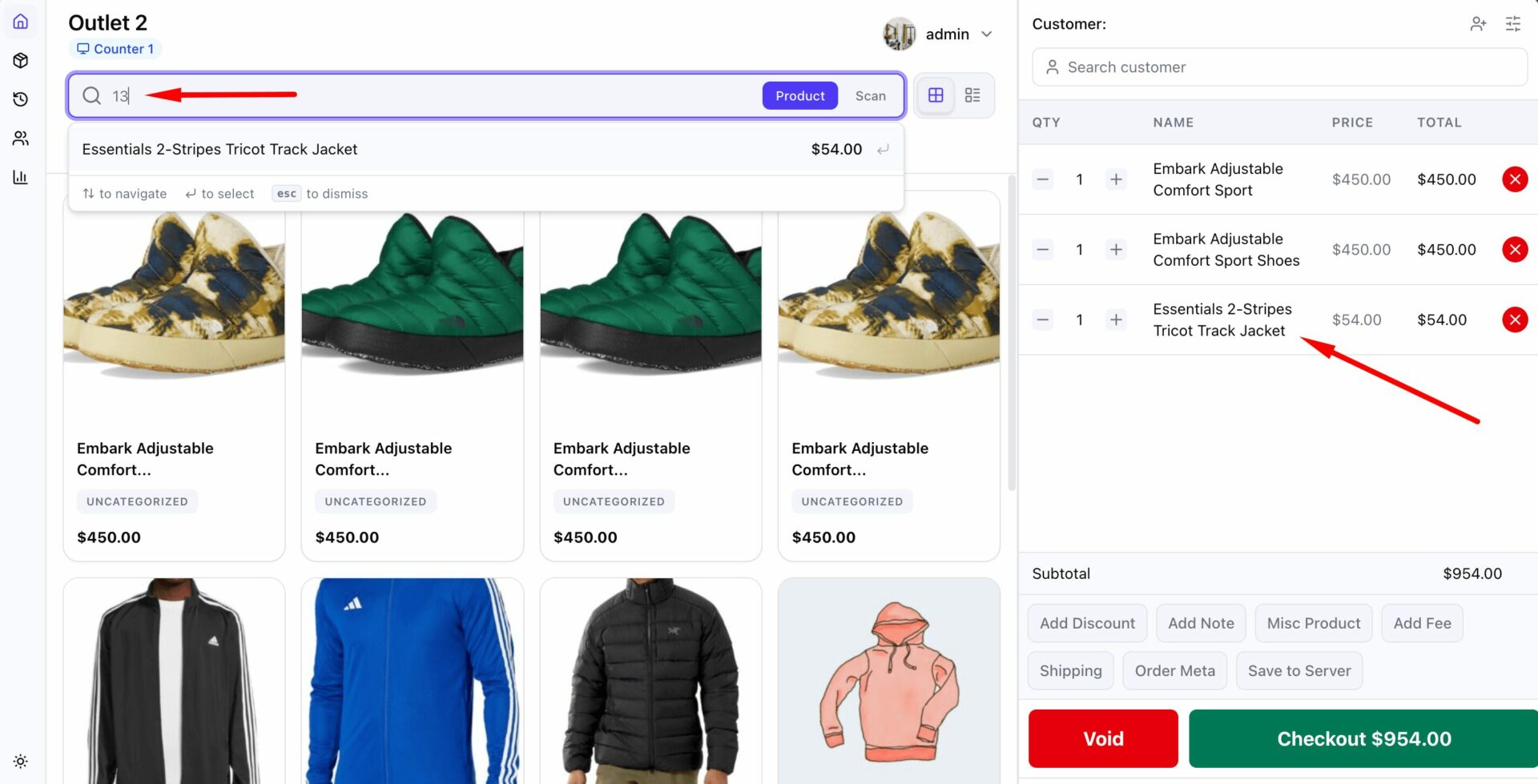 Adding Product using Id