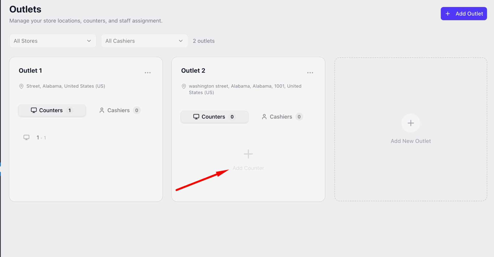 Add Counter Button