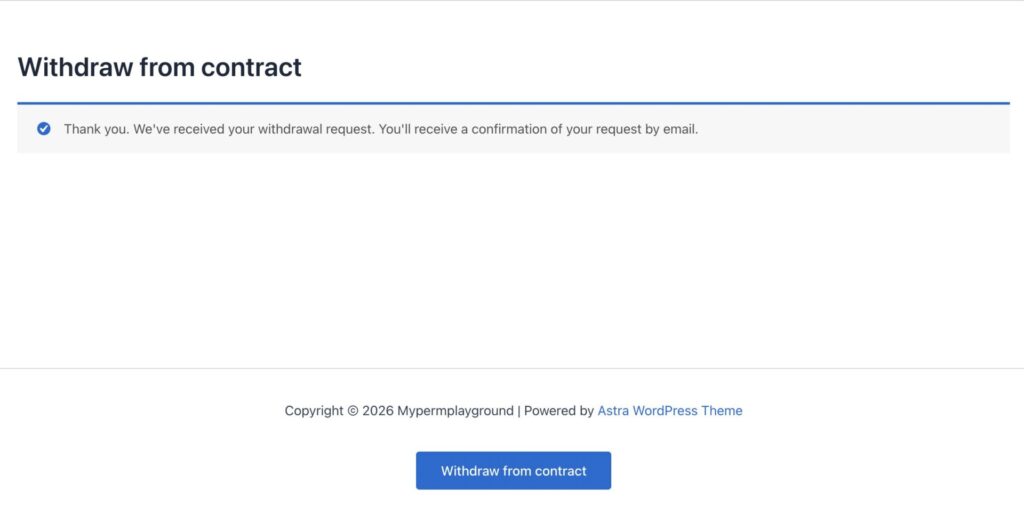 Email sent