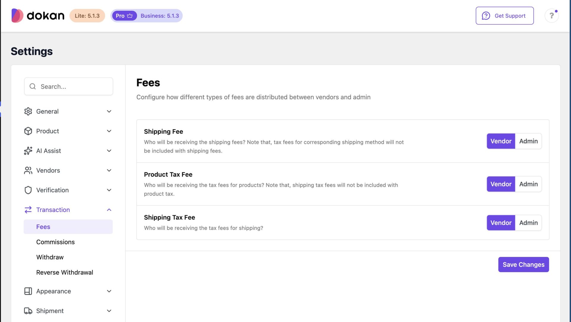 Fee Recepient