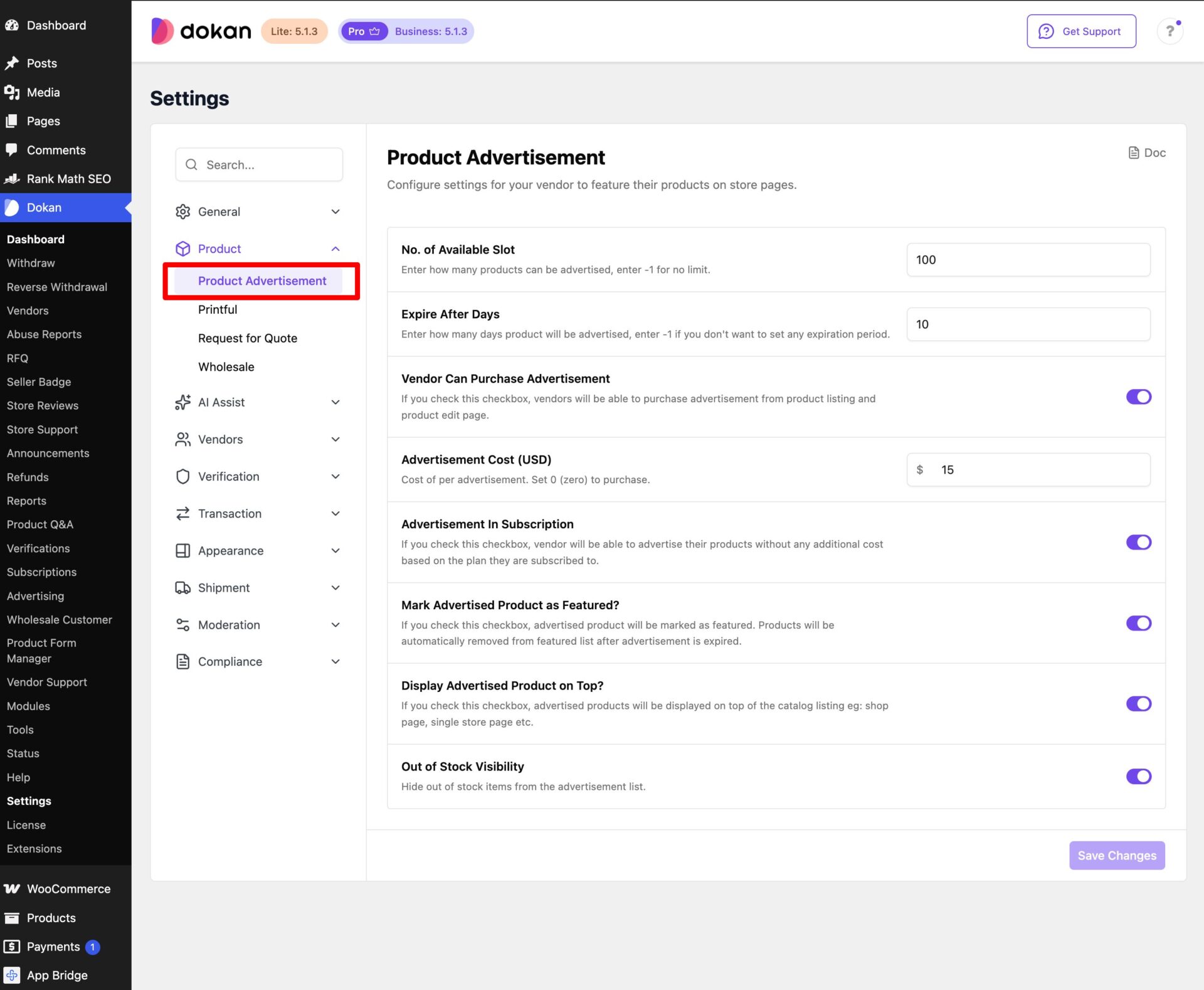 This is a screenshot of the product advertising