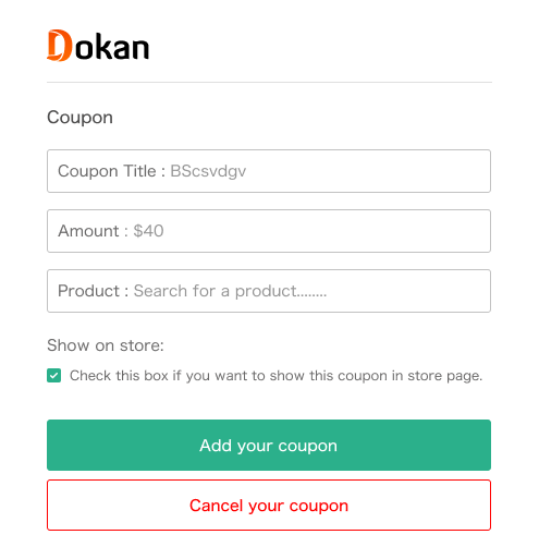 Coupon-Management