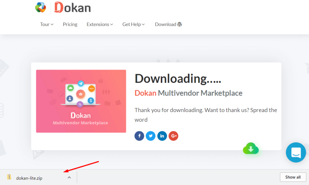 dokan lite downloaded