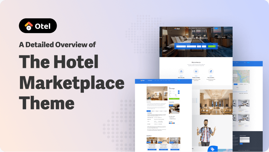 This is a screenshot of the Otel theme homepage