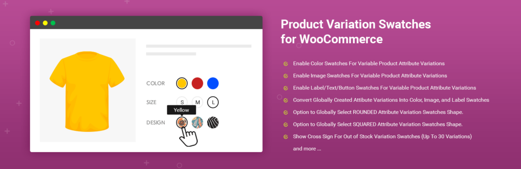 variation swatches for woocommerce free