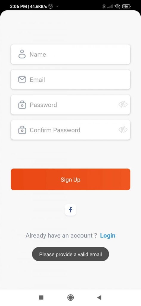 This image shows how to signup to the Dokan app