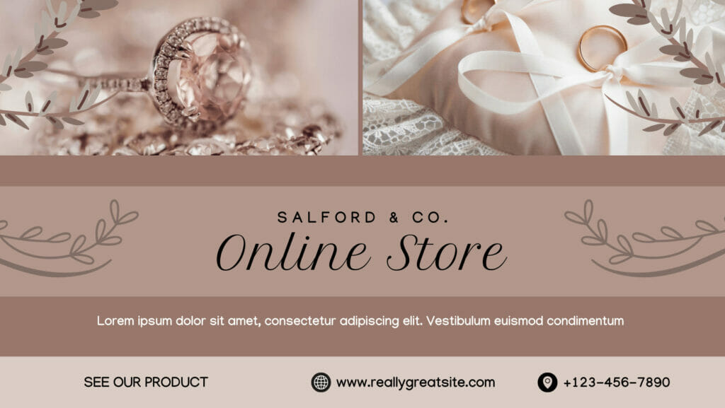 an illustration of online jewelry store