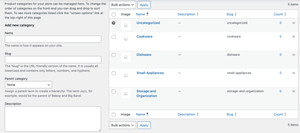 This is a screenshot that shows how to add categories to a Dokan powered marketplace. 