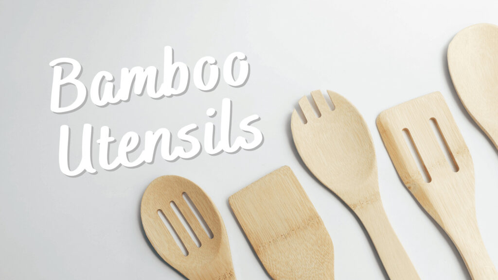 An illustration oof bamboo utensils in the list of eco friendly products to sell
