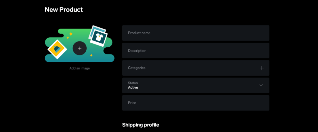 This image shows how to add products to a Big Cartel powered online store