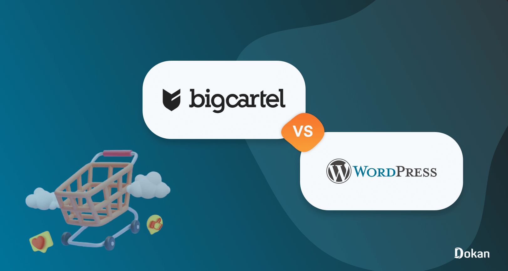 This is the feature image of the blog - Big Cartel vs WordPress for eCommerce