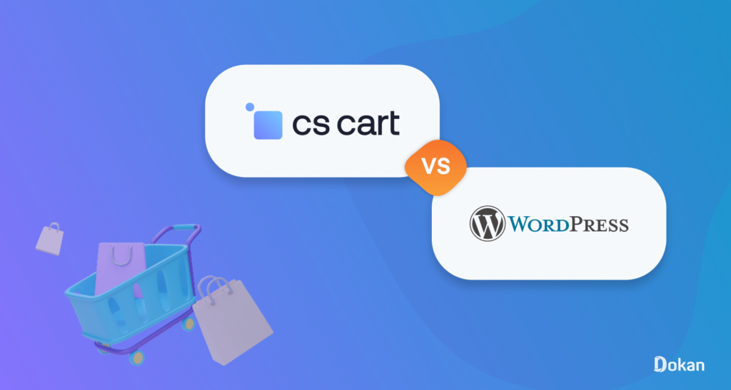 This is the feature image of the blog - CS-Cart vs WordPress for eCommerce