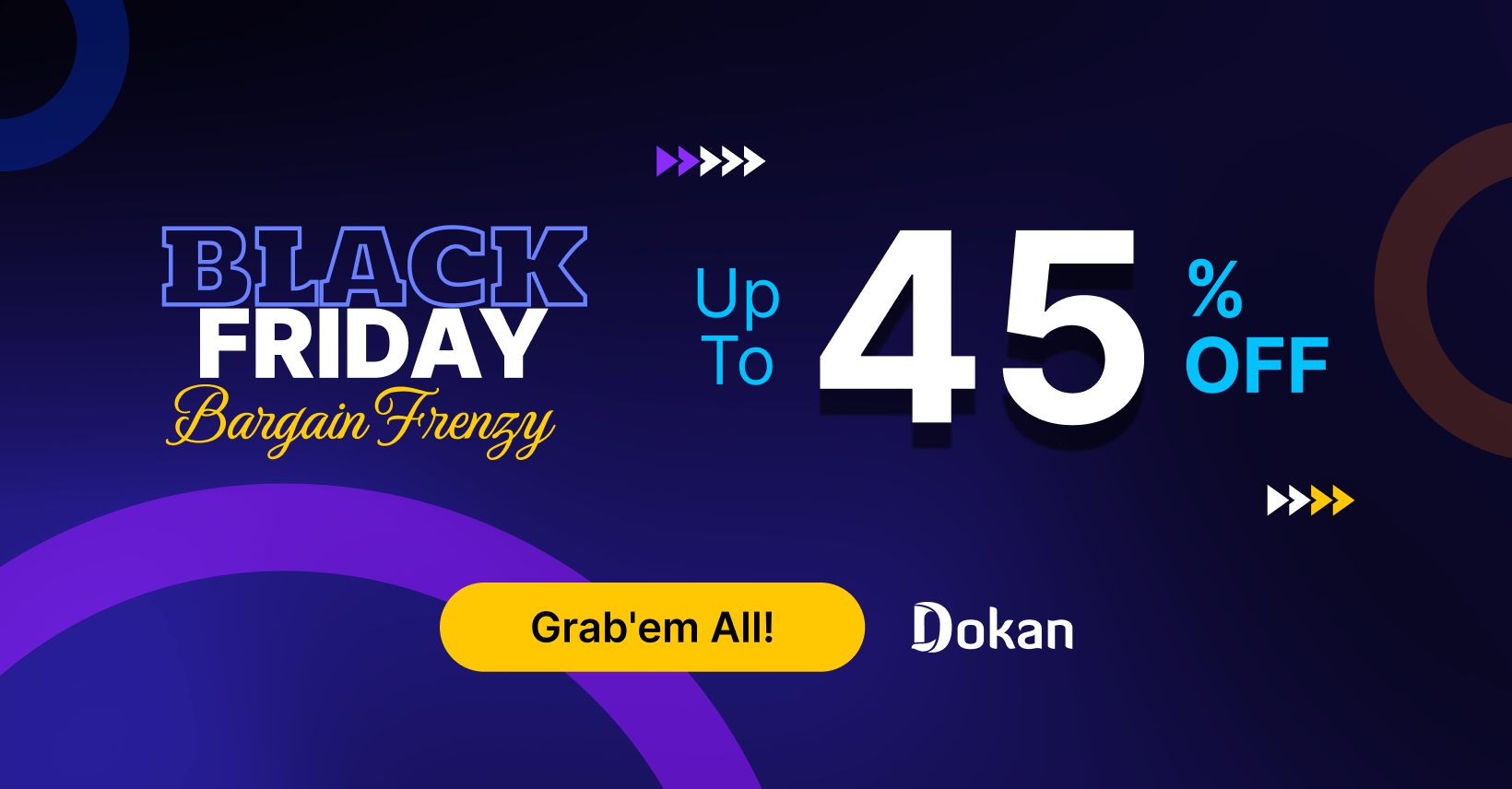 This image shows the Dokan black friday discount campaign of 2024