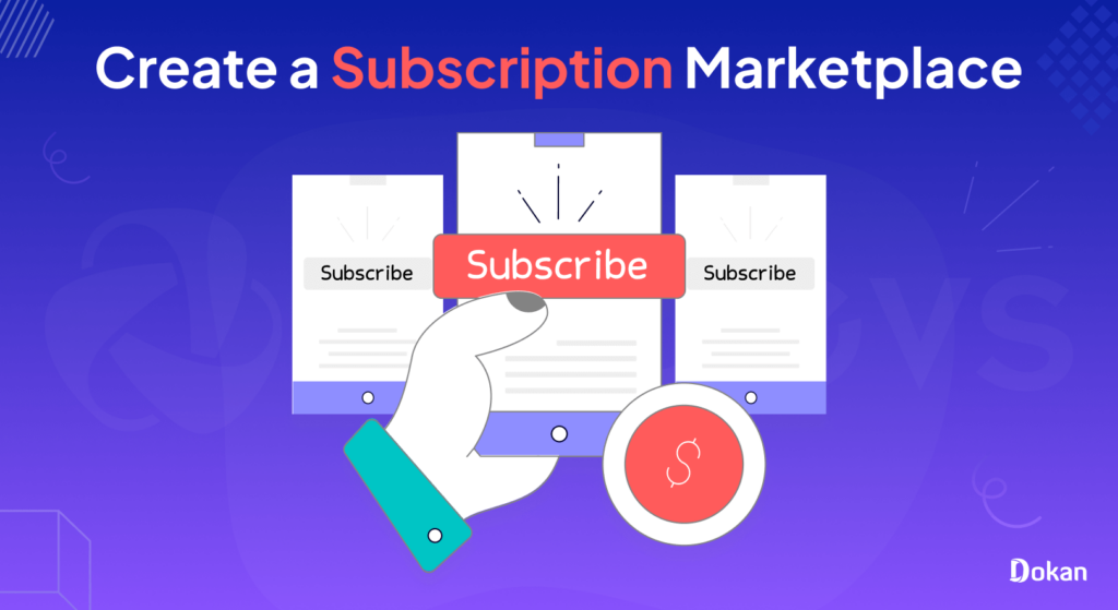 This is the feature image of the blog - How to create a subscription marketplace using WordPress