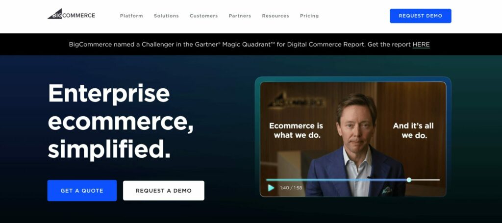 This is a BigCommerce eCommerce platform homepage image