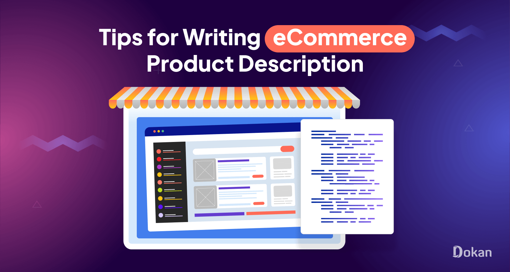 This is the feature image of the blog - How to Write eCommerce Product Descriptions