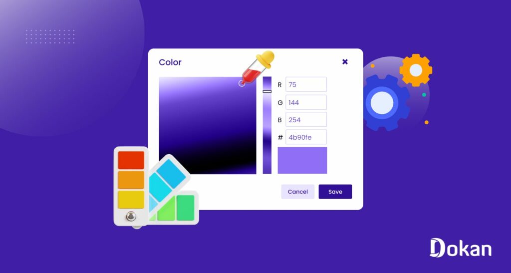 Feature image of the blog on Dokan Color Scheme Customizer