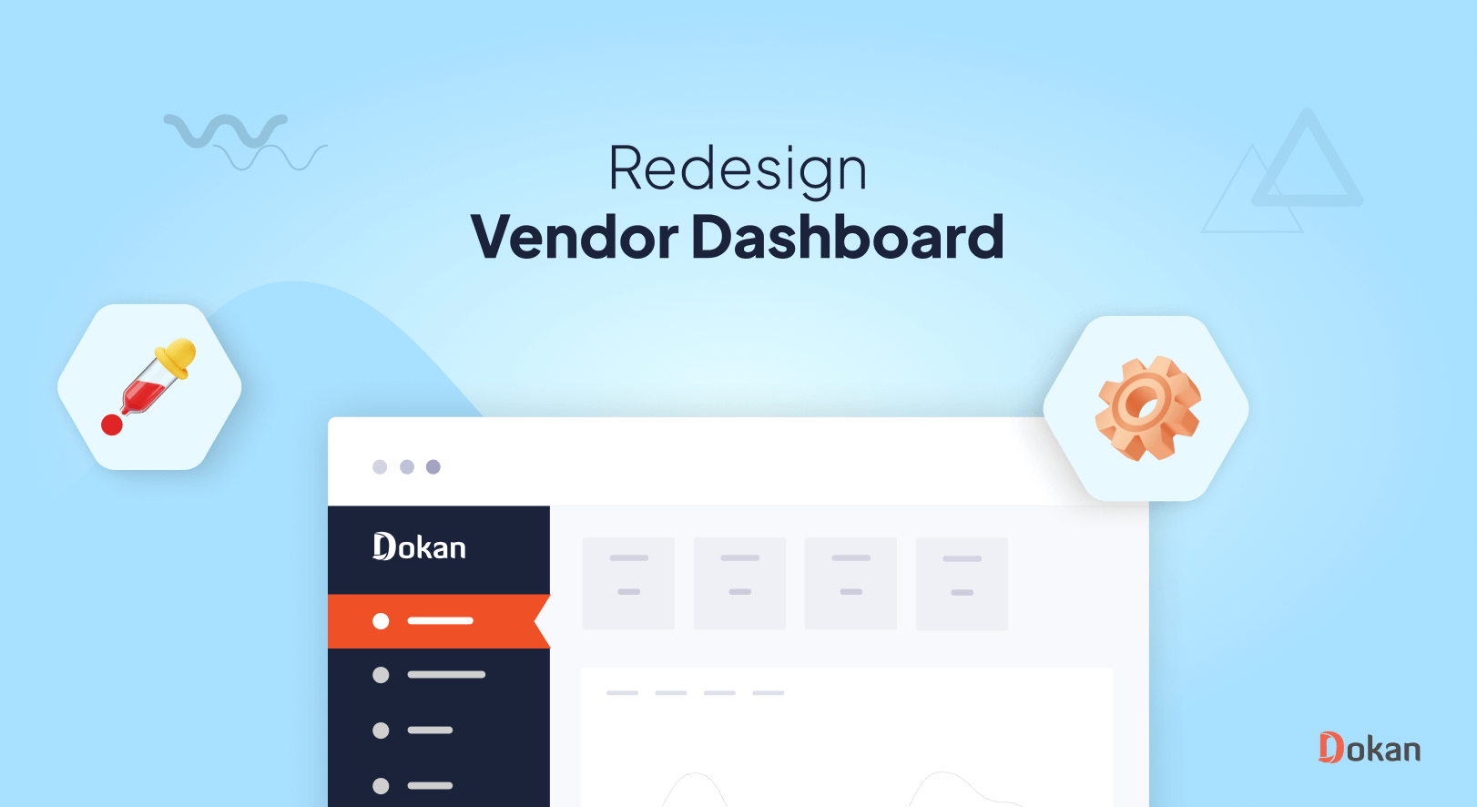 This is the feature image of the blog how to redesign vendor dashboard