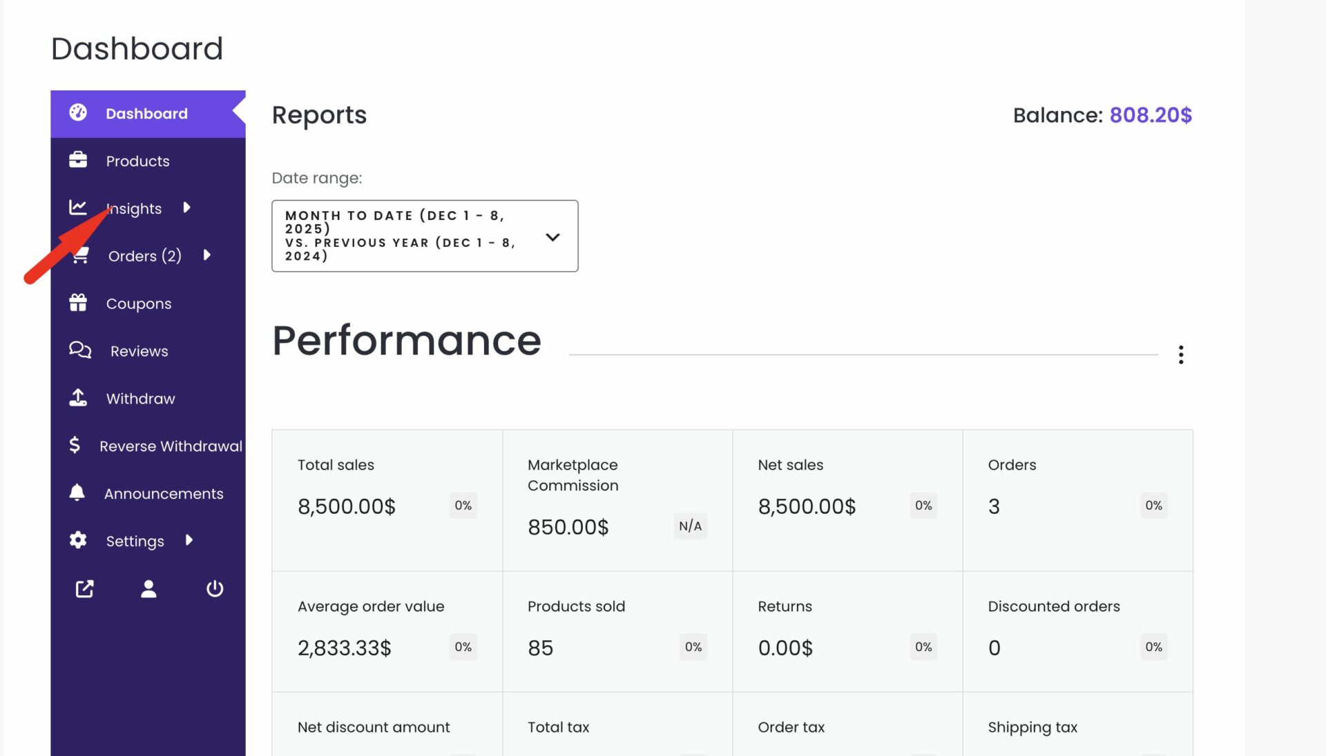 This is a screenshot of renaming reports to insights