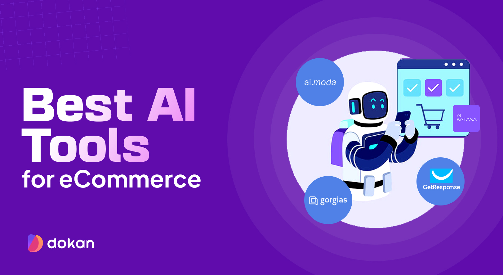 This is the feature image oof the article best AI tools for eCommerce.