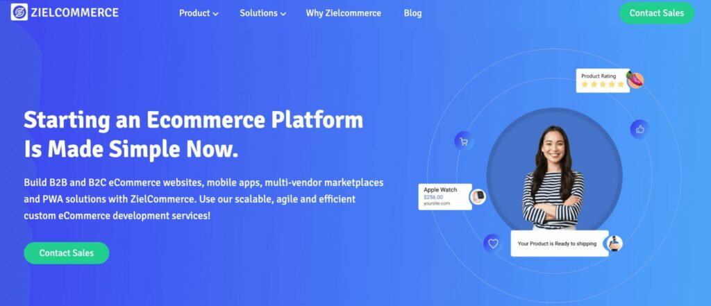 This is a screenshot of ZielCommerce