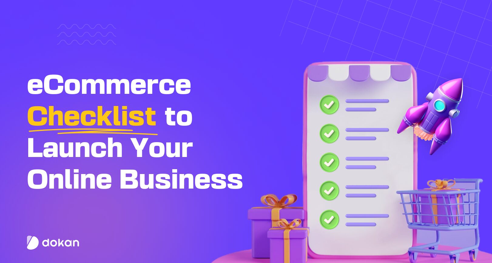 This is the feature image of eCommerce checklist to launch your online business