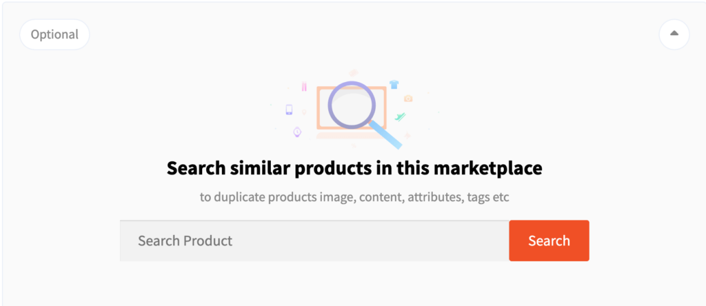 This is a screenshot of search similar products in your marketplace