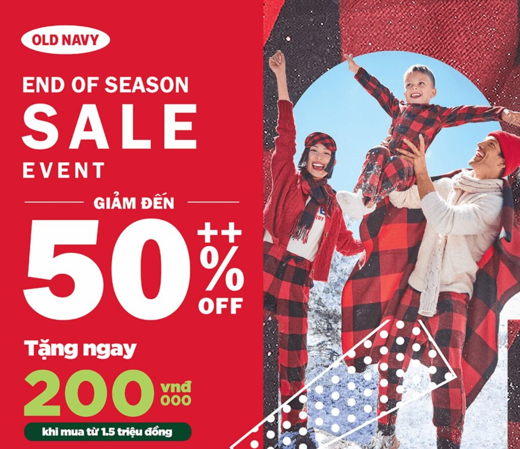 This is an example of Old Navy’s Seasonal Sales