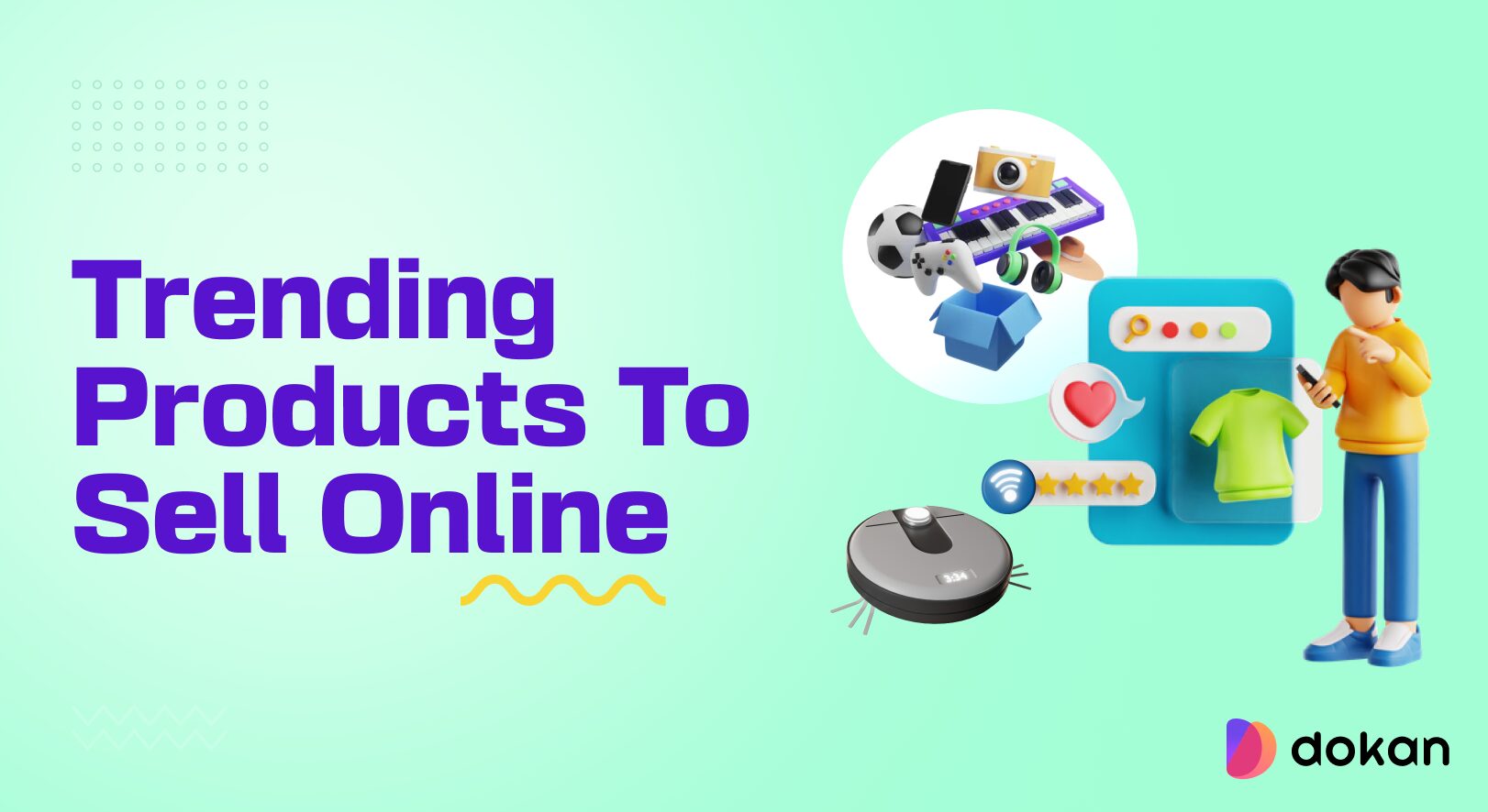 This is the feature image of trending products to sell online