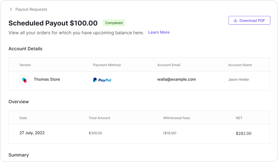 automated payouts