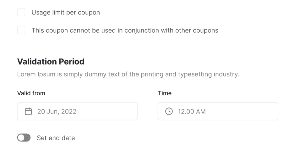 set coupon usage limit per customer