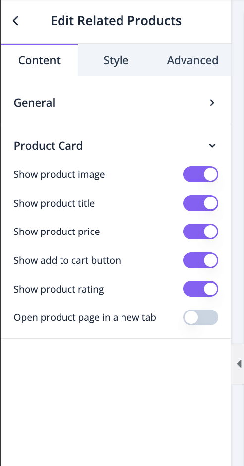 This is a screenshot of product card