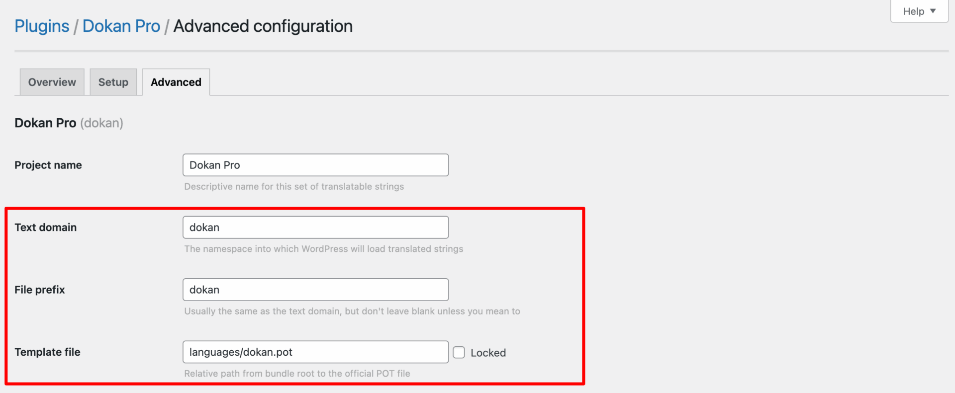 Configure the dokan pro plugin