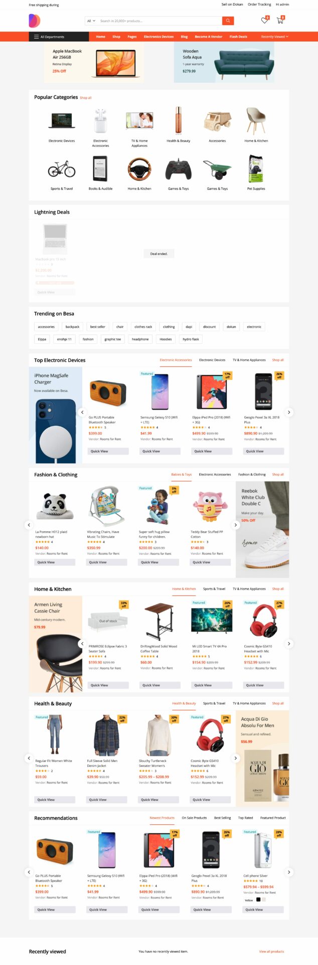 This is a screenshot of the marketplace