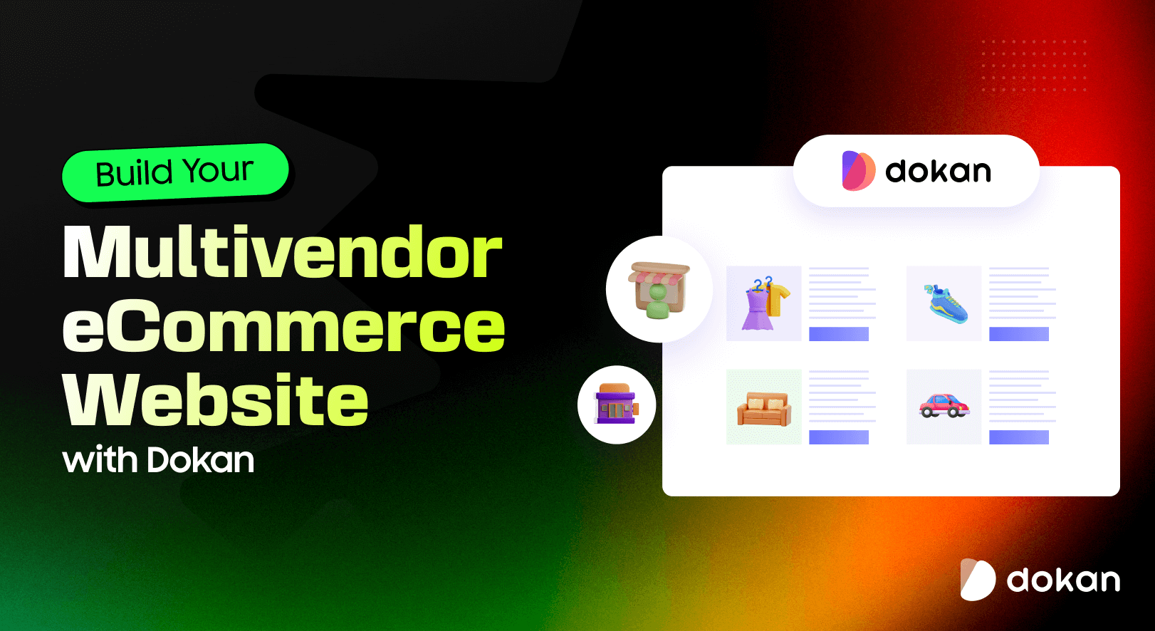 Feature image of the blog - Build Your Multivendor eCommerce Website with Dokan