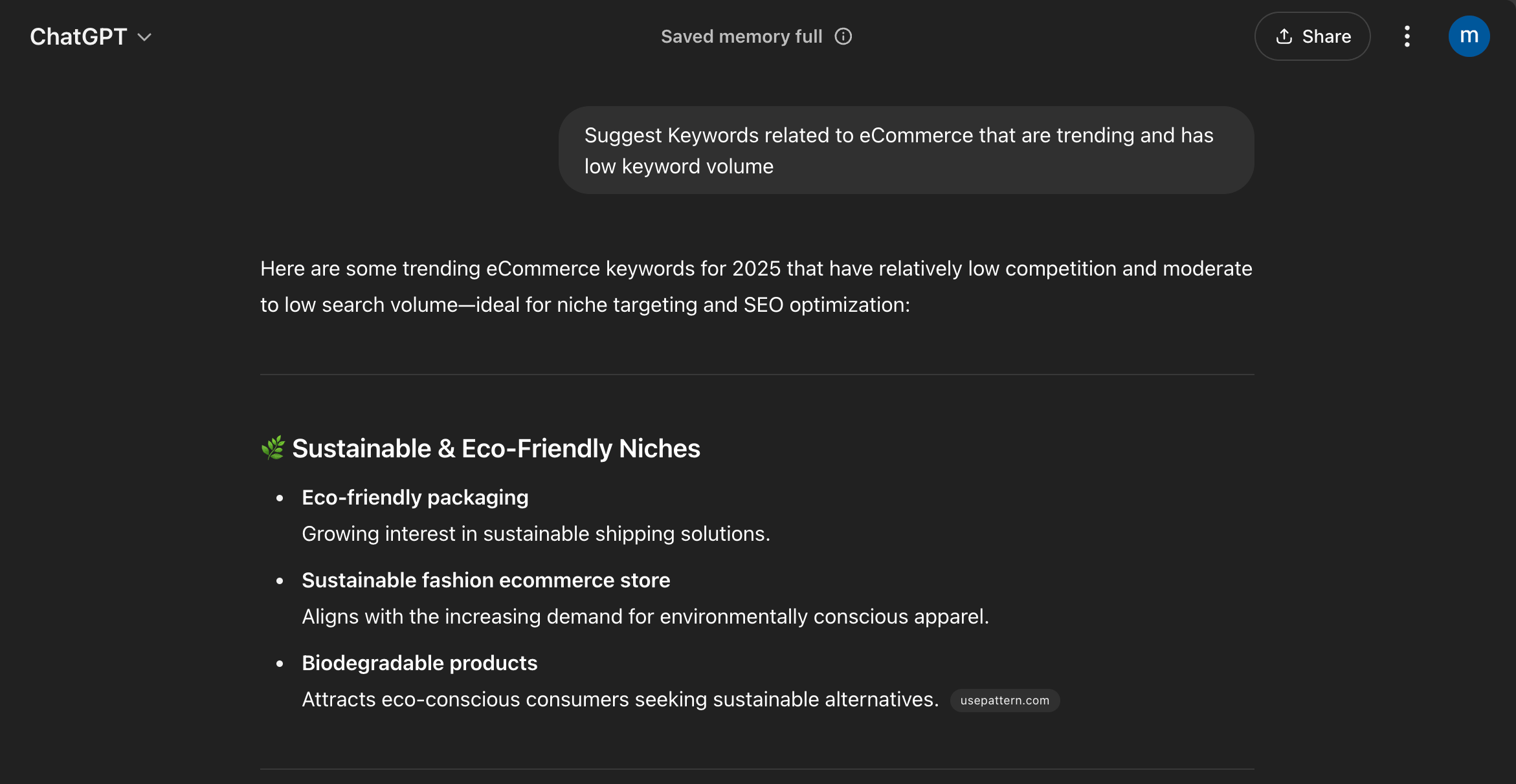 This is a screenshot of SEO
