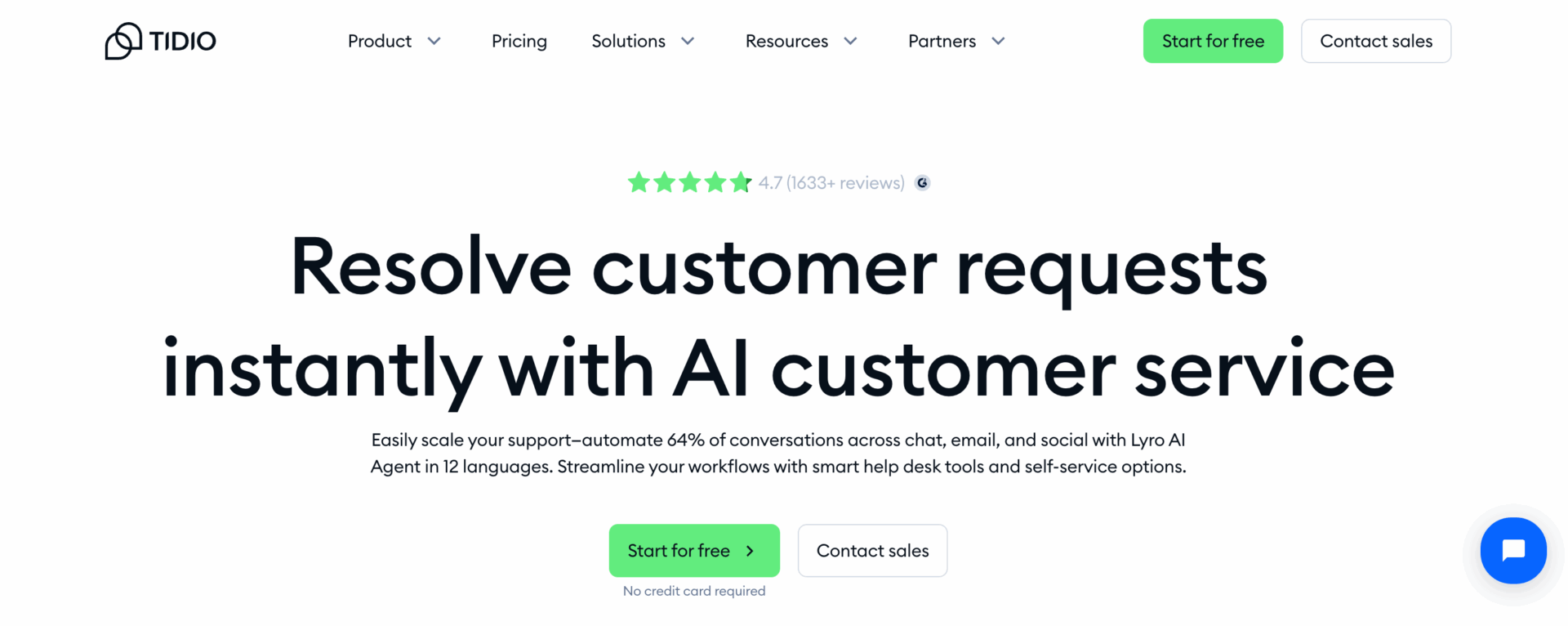 Best eCommerce Tools I’ve Used in 2025 — Only These Made a Real Difference 8 Homepage of the Tidio website