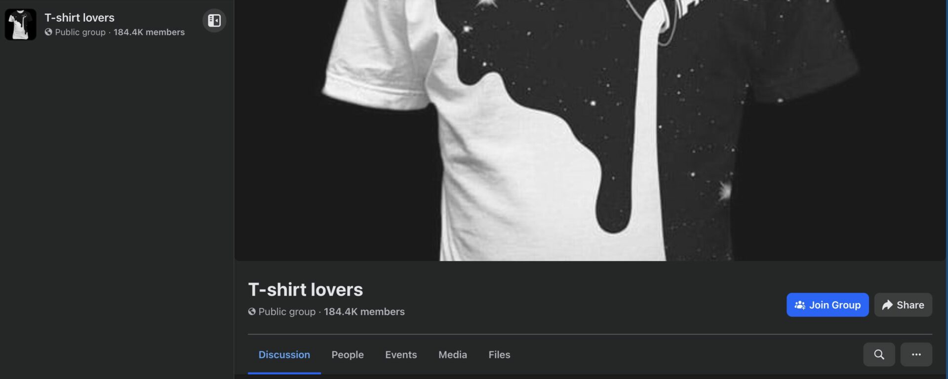 This is a screenshot of facebook group