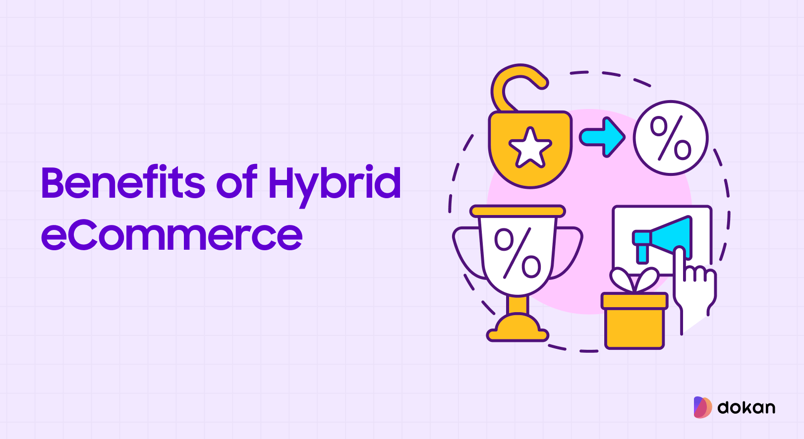What is Hybrid eCommerce and How to Get Started? 3 This image shows the benefits of Hybrid eCommerce
