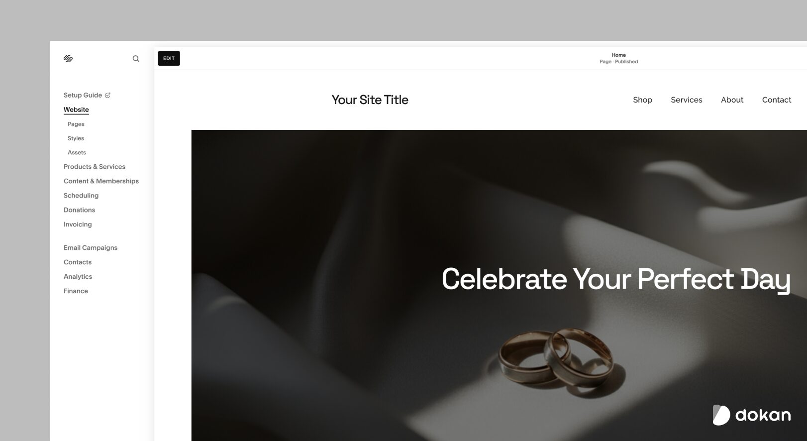 This is a screenshot of sqaure online