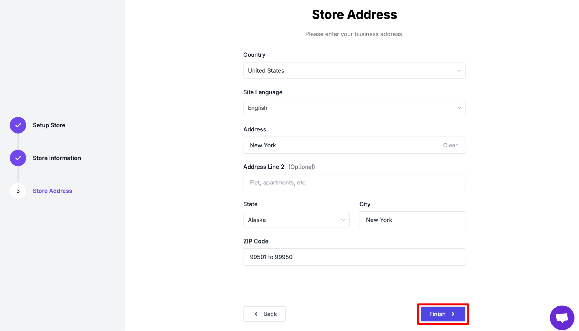 How to Start an Online Clothing Store in 2025 8 This image shows how to set up store address