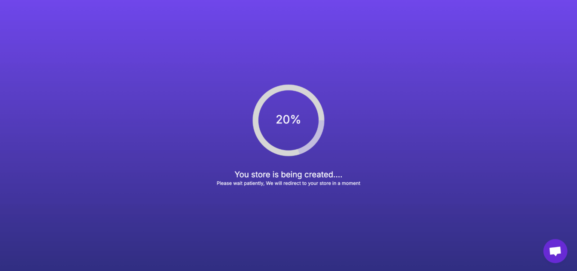 How to Start an Online Clothing Store in 2025 9 This image shows that the store setup is processing