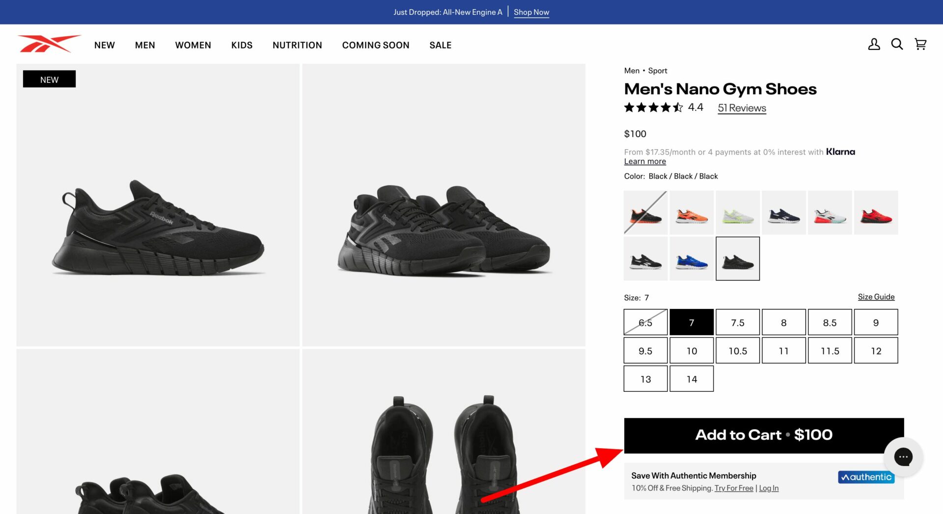 This is a screenshot of CTA button