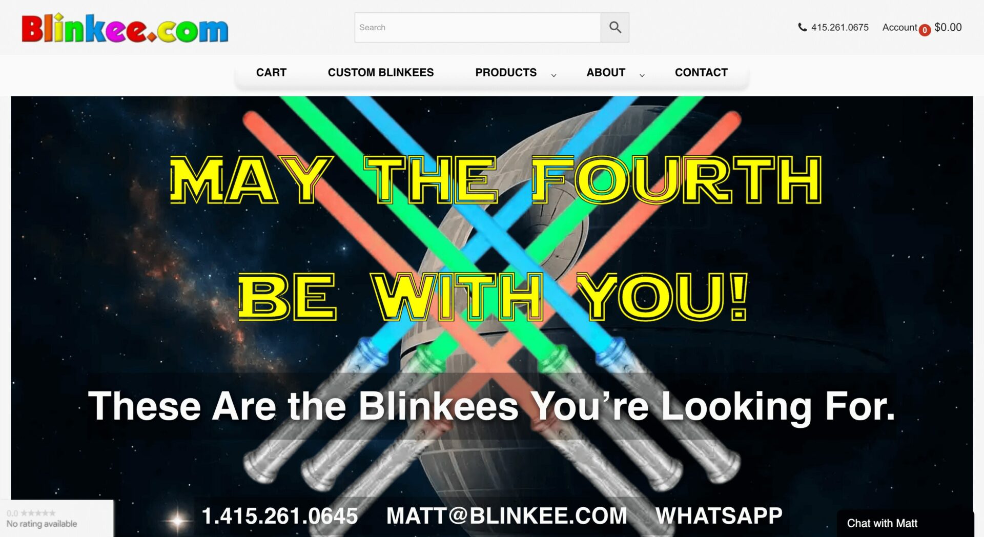 Why is My eCommerce Site not Selling: 13 Reasons and Fixes 8 This is a screenshot of blinkee website bad example