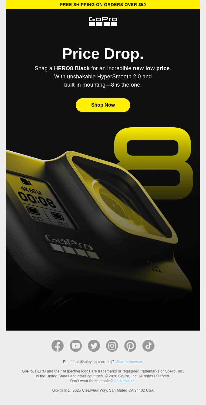 This is a screenshot of price drop