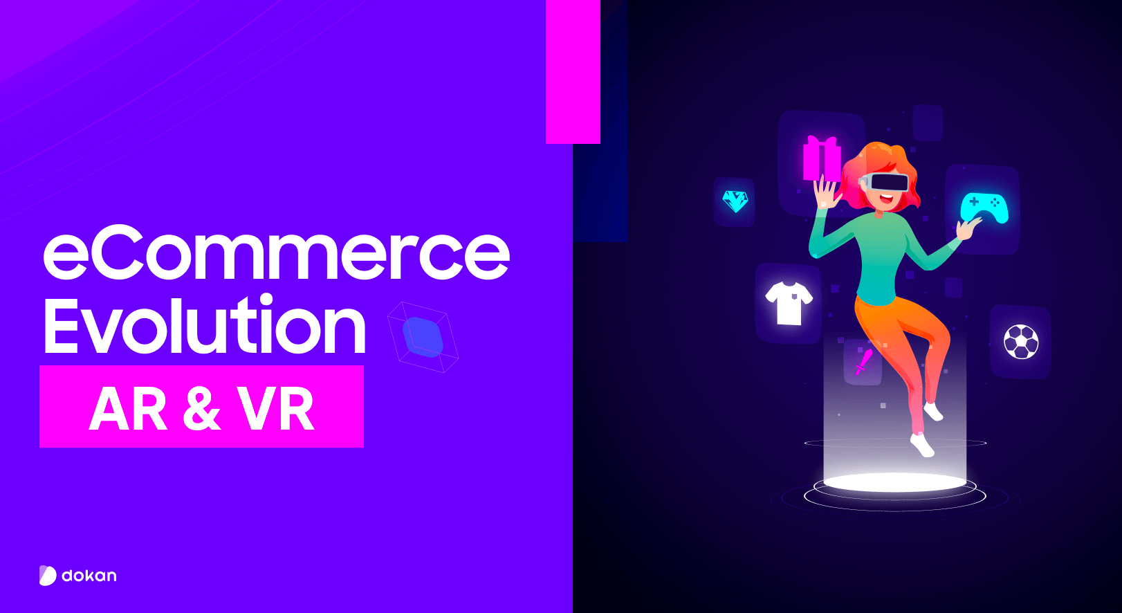 Feature image of the blog - AR and VR in eCommerce: How Online Shopping is Changing