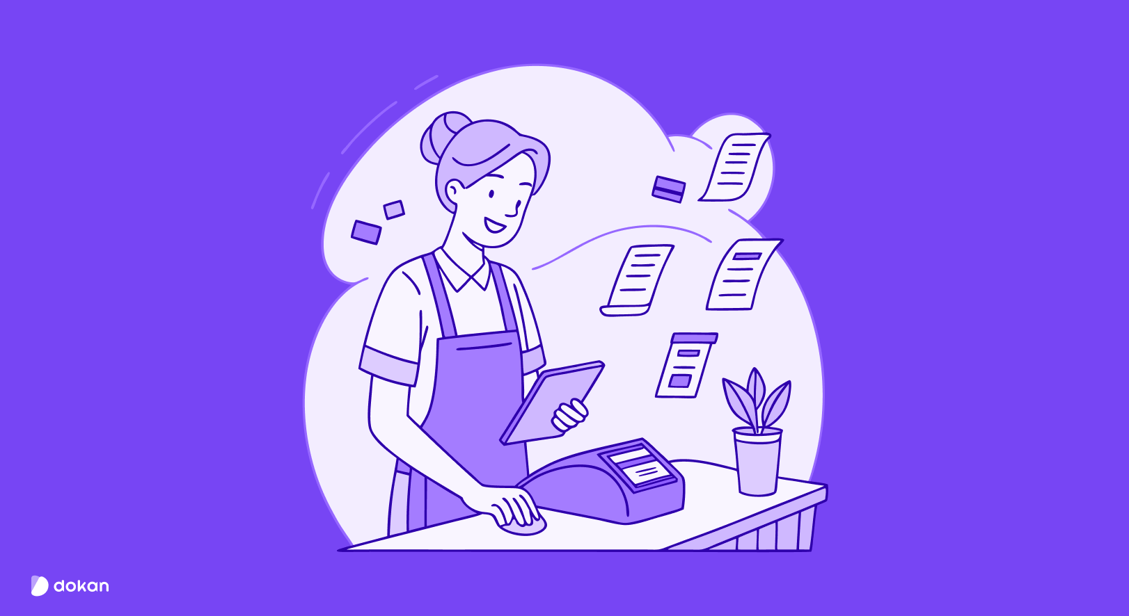 A salesperson is using mircotransactions for her eCommerce business