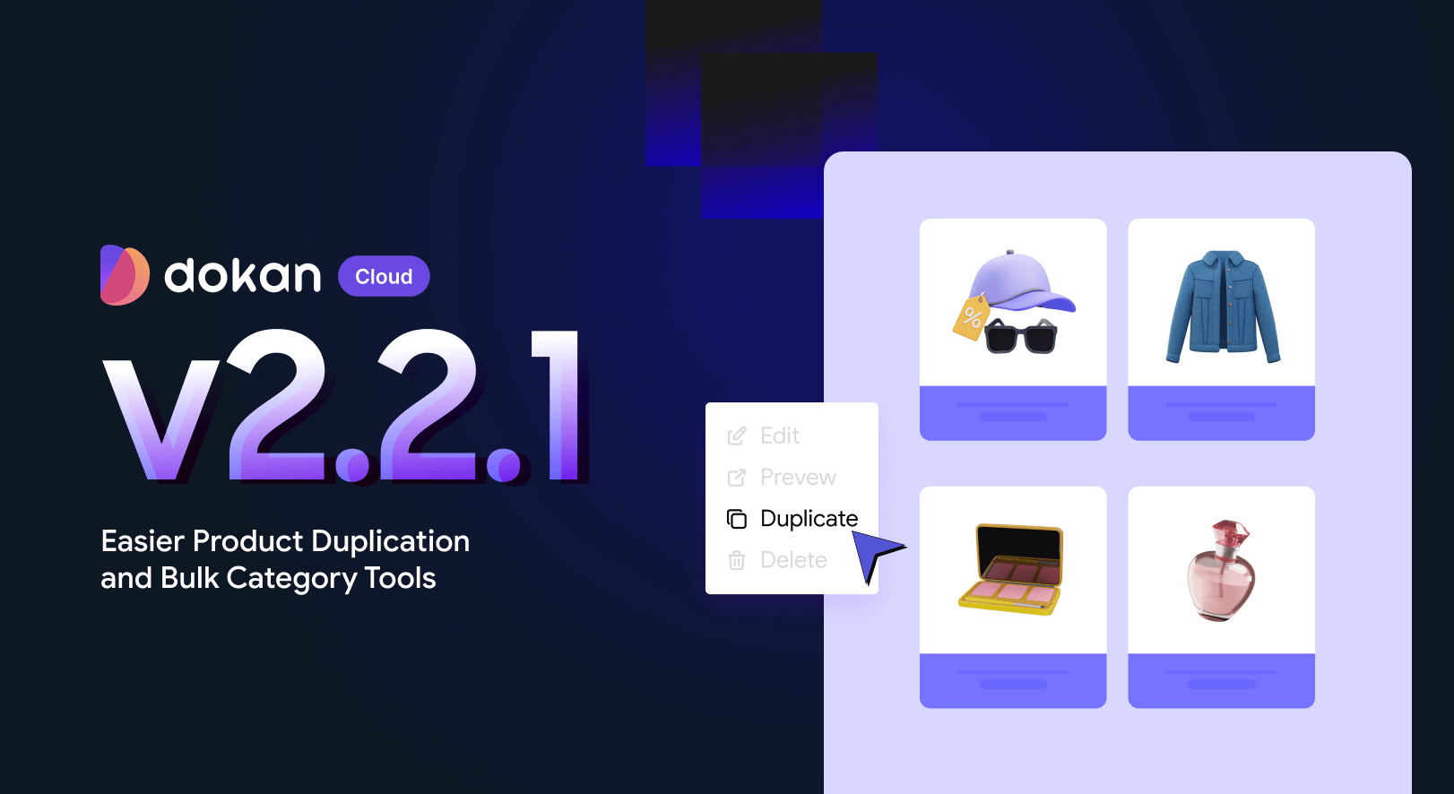 Easier Product Duplication and Bulk Category Tools